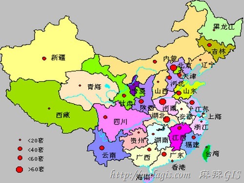 专题地图中专题要素的表示法